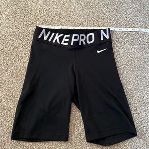 Nike Pro Compression Biker Style Shorts with Mesh detail - size small - 8inch